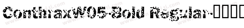 ConthraxW05-Bold Regular字体转换